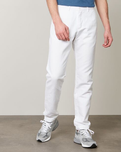 Pantalon en Coton & Lin Tyron blanc